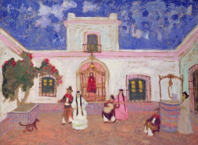 Dança crioula, antes de 1927 (óleo no cartão) de Pedro Figari